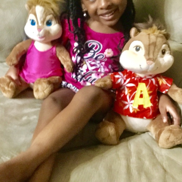 Adorable Build A Bear Alvin & Brittany Chipmunks each are 18”H. - Picture 4 of 8